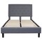 Flash Furniture Roxbury Full Platform Bed, Light Gray SL-BK5-F-LG-GG - alternate 6